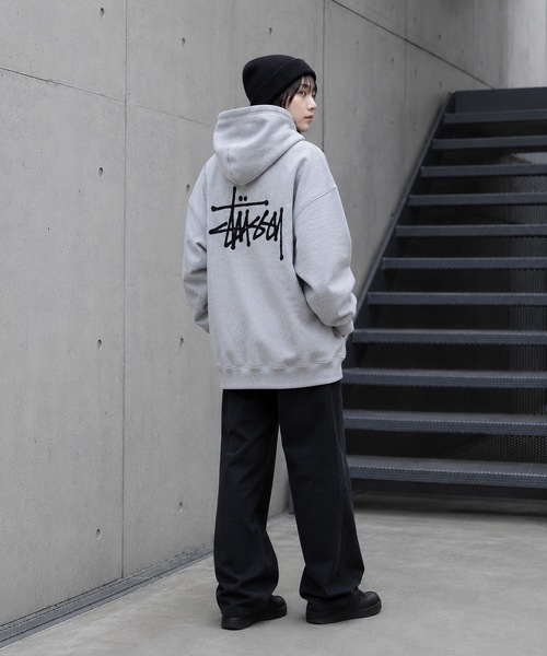 STUSSY（ステューシー） パーカー BASIC LOGO raising of HOODIE