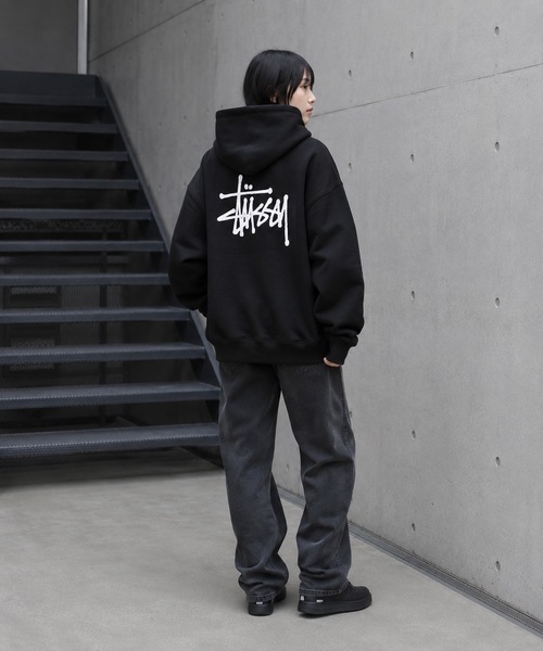 STUSSY（ステューシー） パーカー BASIC LOGO raising of HOODIE