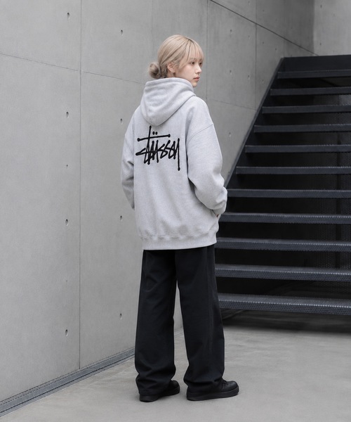 STUSSY（ステューシー） パーカー BASIC LOGO raising of HOODIE