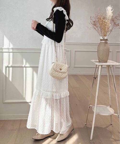 「apres jour」 キャミソールワンピース X-LARGE アイボリー レディース_画像2