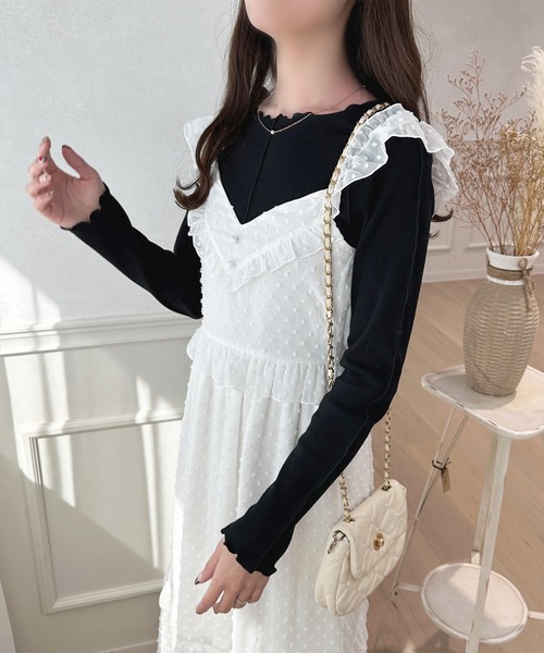 「apres jour」 キャミソールワンピース X-LARGE アイボリー レディース_画像3