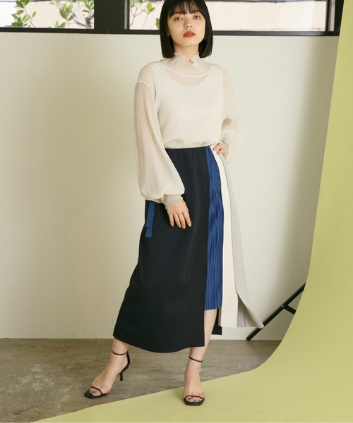 「Eimee Law」 スカート 38 ベージュ レディース_画像5