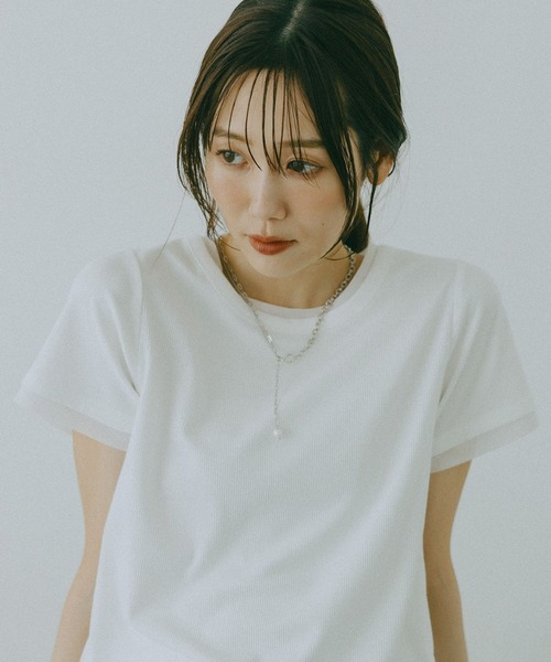 GLOBAL WORK（グローバルワーク） tシャツ 半袖 フェイクレイヤードT