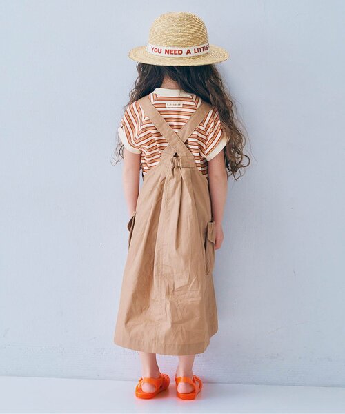 「p.premier」 「KIDS」サロペットスカート 130 チャコール キッズ_画像3