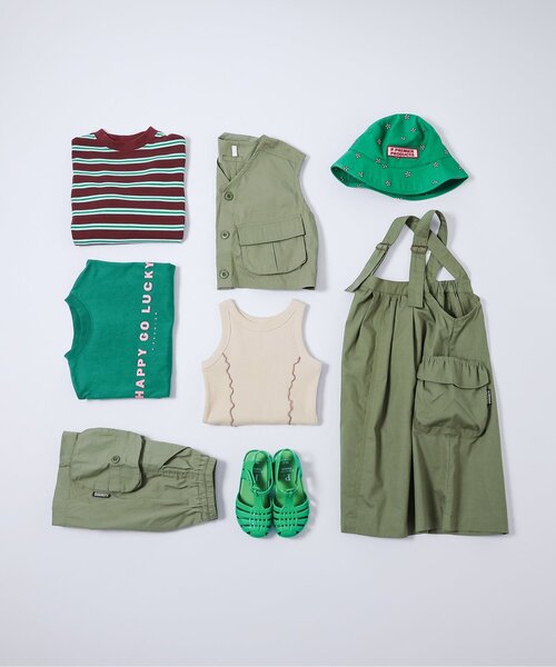 「p.premier」 「KIDS」サロペットスカート 130 チャコール キッズ_画像5