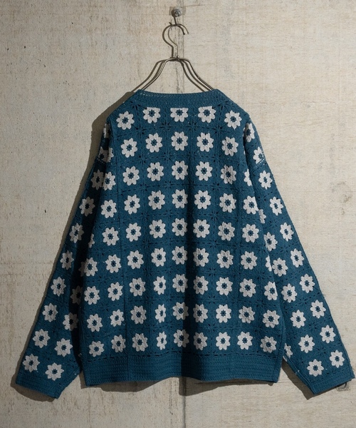「JOHN'S CLOSET」 「suggestion」ニットカーディガン LARGE ブラック メンズ_画像4