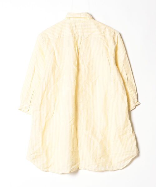 「Brocante」 7分袖シャツ 2 イエロー レディース_画像2