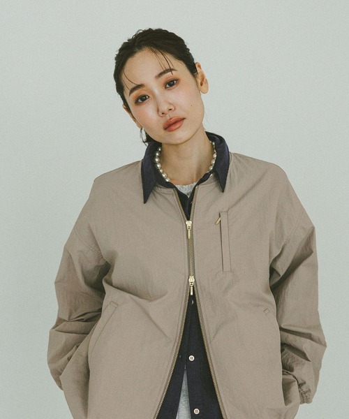 「GLOBAL WORK」 長袖シャツ - ブルー レディース_画像6