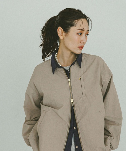 「GLOBAL WORK」 長袖シャツ - ブルー レディース_画像7