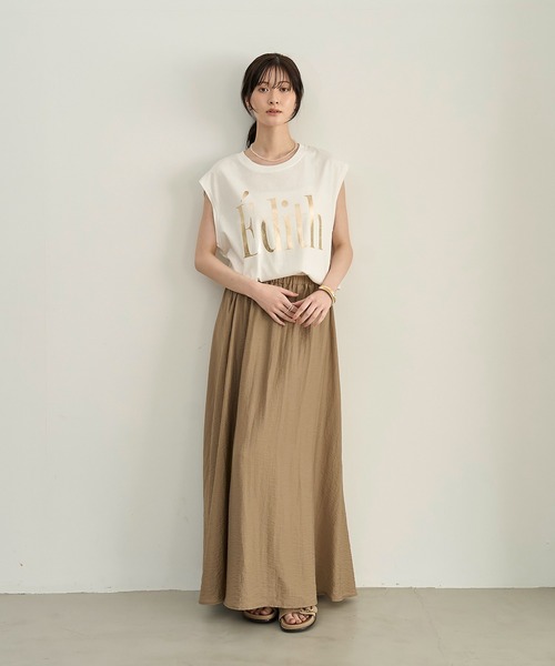 meilmada ロング スカート 麻混ロングフレアスカート : ZOZOTOWN Yahoo