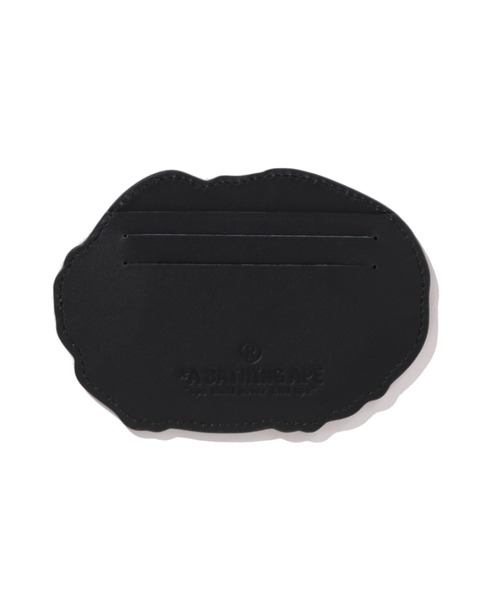 未使用級　A BATHING APE レザー　ブラック　ケース　エイプ A BATHING APE（アベイシングエイプ） カードケース FREE グリーン