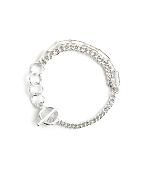 ブレスレット レディース 「YArKA/ヤーカ」silver925 chain mix bracelet 「gata」/ミックスチェーンブレスレット　｜zozo｜03