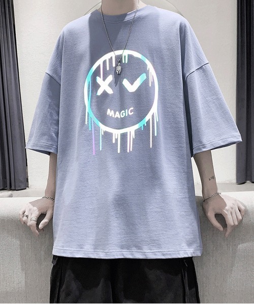 NEW GENTLEMAN tシャツ スマイルマジック オーバーサイズTシャツ