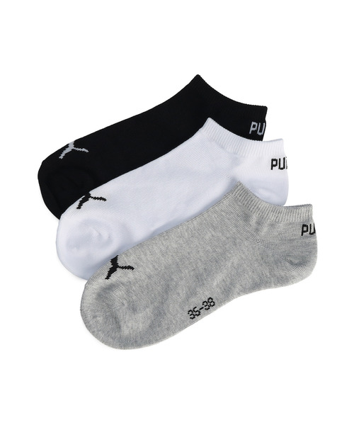 PUMA 靴下 プーマ ユニセックス スニーカー ソックス 3足セット