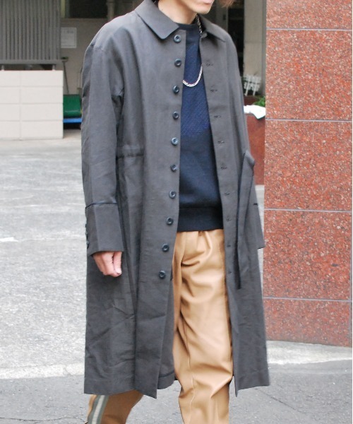 コート ジャケット french linen coat メンズの画像