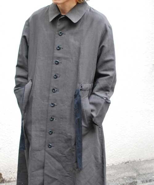 コート ジャケット french linen coat メンズの画像