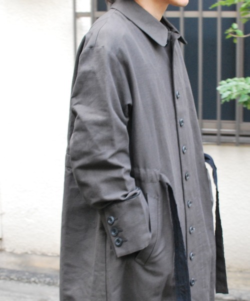 コート ジャケット french linen coat メンズの画像
