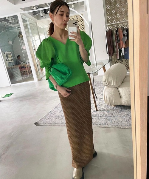 Ameri スカート SHEER CROCHET TIGHT SKIRT : ZOZOTOWN Yahoo!店