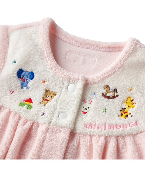 MIKI HOUSE　フード付どうぶつ刺繍　ロンパース どうぶつ刺繍カバーオール – ミキハウスオフィシャルサイト