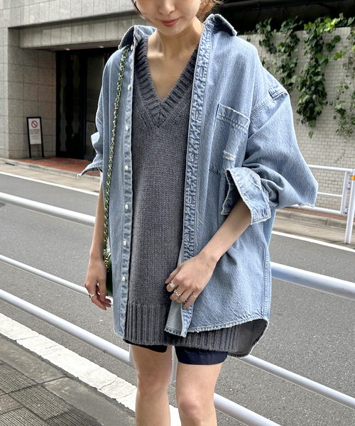 upper hights / アッパーハイツ】THE ESSENSE ダメージ（シャツ