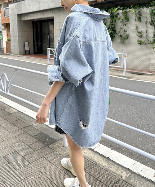 Spick and Span アッパーハイツ THE SENSE　デニムシャツ Spick and Span アッパーハイツ THE SENSE デニムシャツ - メルカリ