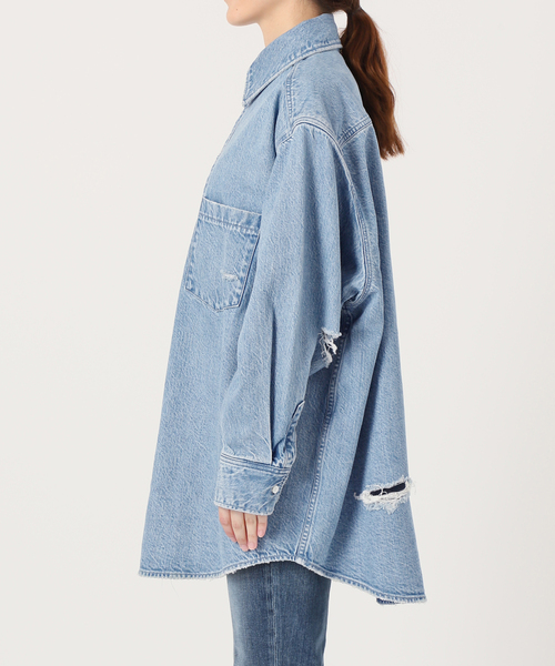 【upper hights / アッパーハイツ】THE ESSENSE ダメージ Spick＆Span シャツ ブラウス 「upper hights / アッパーハイツ