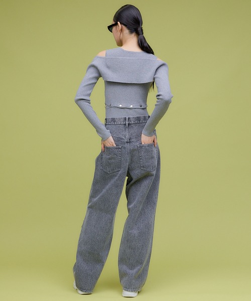 THINGS THAT MATTER ジーンズ デニム デニムパンツ KNEE CUTTING