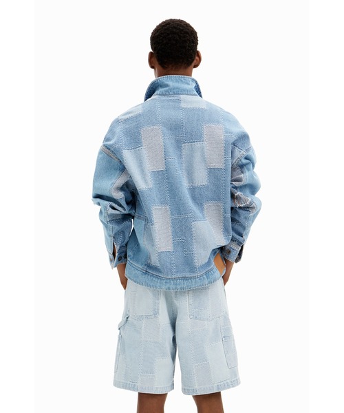 Desigual パッチデニムトラッカージャケット　Gジャン　XL Desigual デシグアル パッチ デニムトラッカージャケット