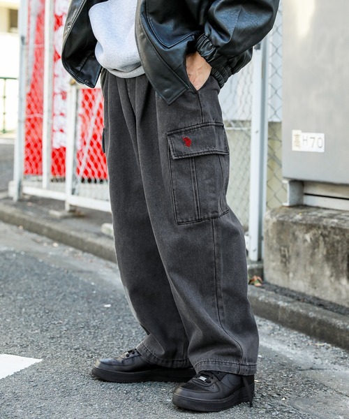U.S. POLO ASSN.（ユーエスポロアッスン） ワイドパンツ カーゴパンツ 