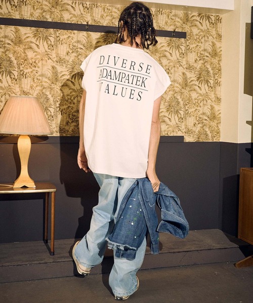 ADAM PATEK tシャツ ADAMPATEK/logo embroidery sleeveless/ロゴ