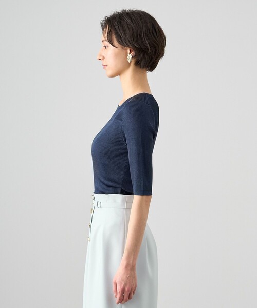 ANAYI（アナイ） ニット セーター アセテートポリエステル半袖 プル