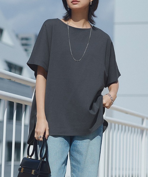 tシャツ 「RASW」コーマコットンオーバーTシャツ レディース
