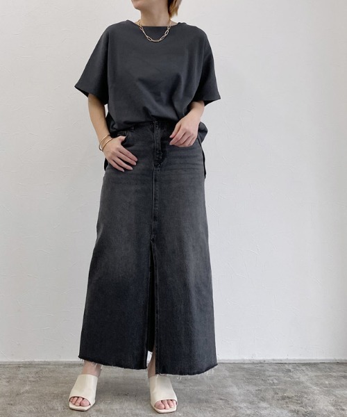 tシャツ 「RASW」コーマコットンオーバーTシャツ レディース RASW tシャツ 「RASW」コーマコットンオーバーTシャツ