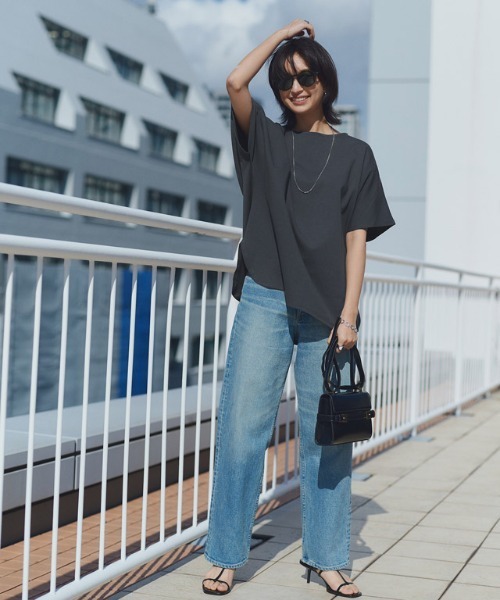 tシャツ 「RASW」コーマコットンオーバーTシャツ レディース RASW tシャツ 「RASW」コーマコットンオーバーTシャツ