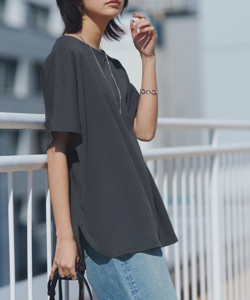 tシャツ 「RASW」コーマコットンオーバーTシャツ レディース RASW tシャツ 「RASW」コーマコットンオーバーTシャツ
