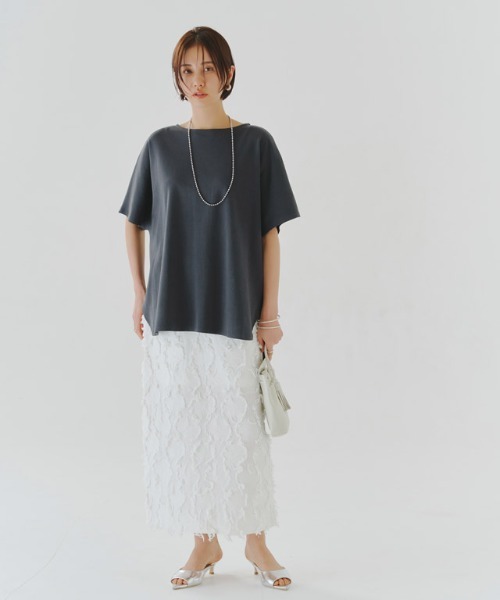 tシャツ 「RASW」コーマコットンオーバーTシャツ レディース RASW tシャツ 「RASW」コーマコットンオーバーTシャツ