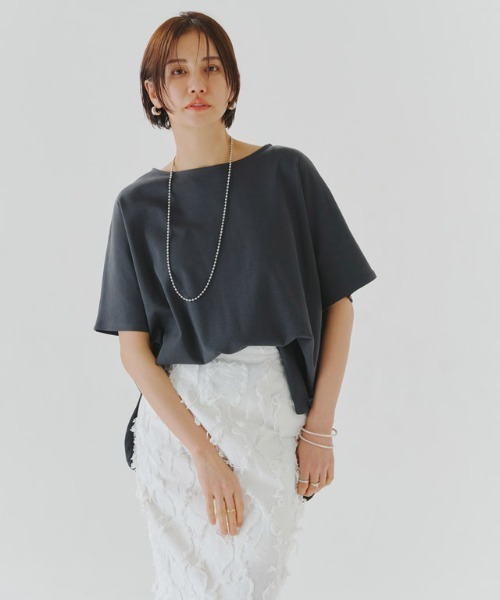 tシャツ 「RASW」コーマコットンオーバーTシャツ レディース RASW tシャツ 「RASW」コーマコットンオーバーTシャツ