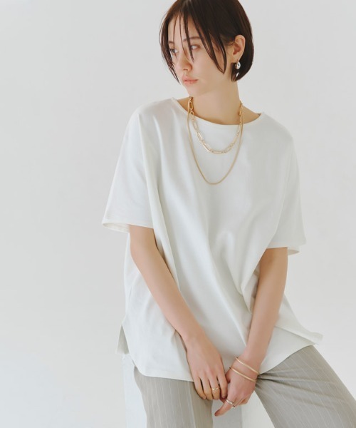tシャツ 「RASW」コーマコットンオーバーTシャツ レディース RASW tシャツ 「RASW」コーマコットンオーバーTシャツ