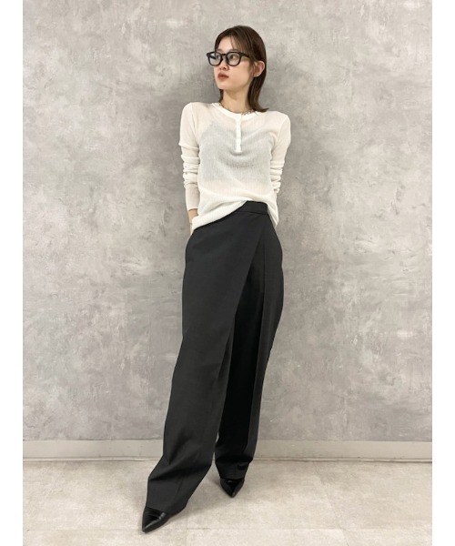 MIESROHE パンツ デザインラップPT レディース : ZOZOTOWN Yahoo!店 