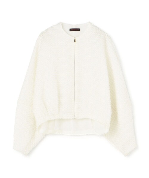 美品 トゥモローランド 24AW ファンシーオーガンジー バルーンブルゾン TOMORROWLAND collection ブルゾン アウター ファンシー
