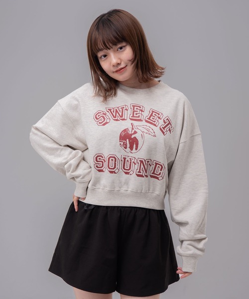 トレーナー スウェット 「mahagrid/マハグリッド」 SWEET SOUND CROP SWEATSHIRT/スウィートサウンド クロップ スウ MAHAGRID トレーナー スウェット 「mahagrid/マハグリッド