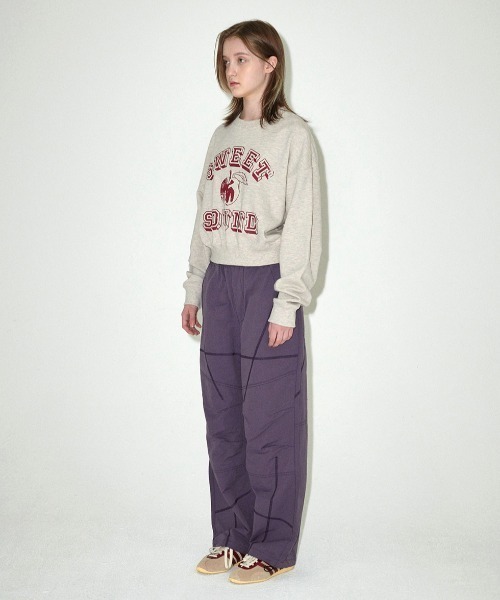 トレーナー スウェット 「mahagrid/マハグリッド」 SWEET SOUND CROP SWEATSHIRT/スウィートサウンド クロップ スウ MAHAGRID トレーナー スウェット 「mahagrid/マハグリッド
