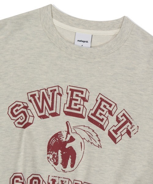 トレーナー スウェット 「mahagrid/マハグリッド」 SWEET SOUND CROP SWEATSHIRT/スウィートサウンド クロップ スウ MAHAGRID トレーナー スウェット 「mahagrid/マハグリッド