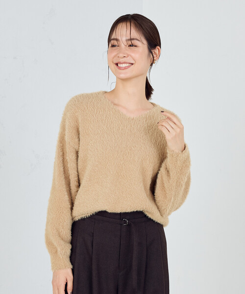 アルマーニ　薄手　ニット　セーター　Vネック　サイズ52　美品 EMPORIO ARMANI - 【中古】エンポリオ アルマーニ EMPORIO