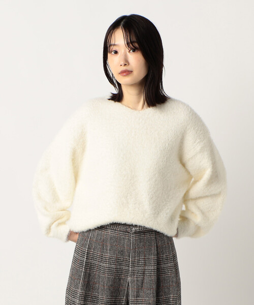 ニット セーター 「洗える」シャギー ニット レディース coen（コーエン）の「［洗える］シャギーニット（ニット