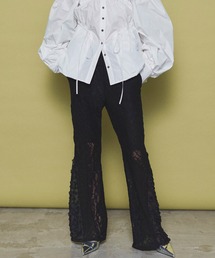 maison special レースフレアパンツ スリッドパンツ インナー付き MAISON SPECIAL パンツ Lace Fabric Flare Pants/レース