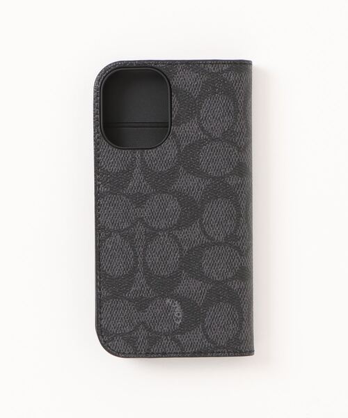 週末限定ンセール COACH スマホケース IPHONE 16 フォリオ・シグネチャー iPhoneアクセサリー
