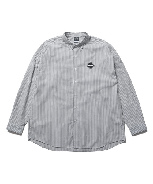【美品！】F.C.R.B. ブリストル BIG LOGO ホワイト ポロシャツL F.C.Real Bristol（エフシーレアルブリストル） F.C.R.B. エフシー