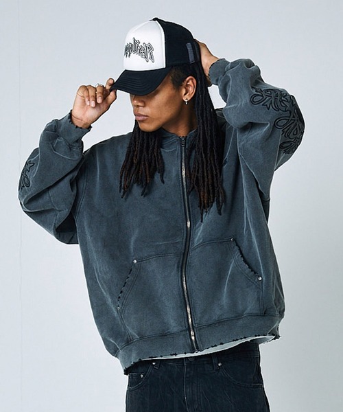 SUPPLIER（サプライヤー） パーカー フーディ｜Studs Cross Patch Zip