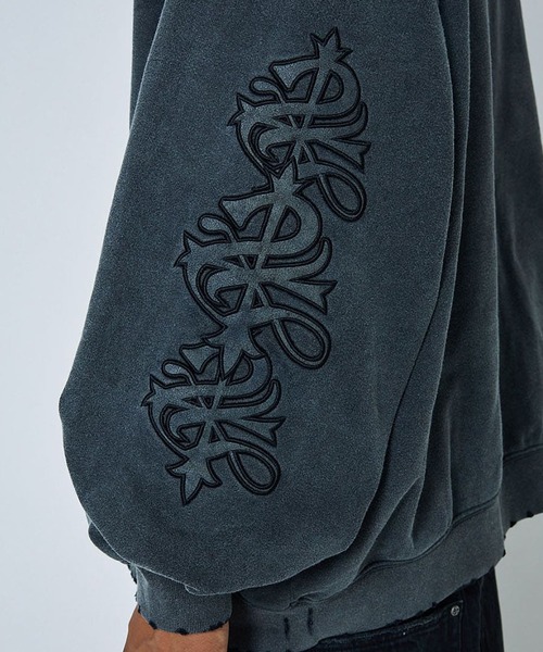 パーカー フーディ｜Studs Cross Patch Zip Hoodie｜SUPPLIER メンズ レディース